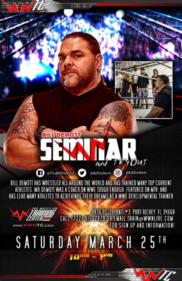 Bill Demott (Wrestler) - Age, Birthday, Bio, Facts, Family, Net Worth, Height & More