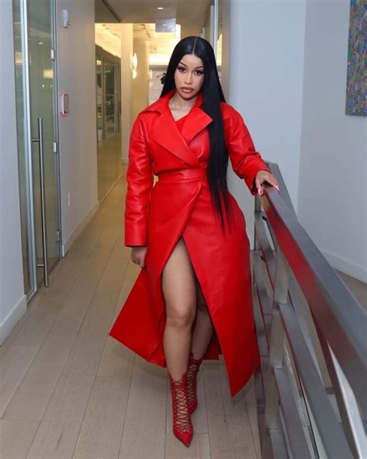 Cardi B Shows Off Sexy Curves In Leather Fit