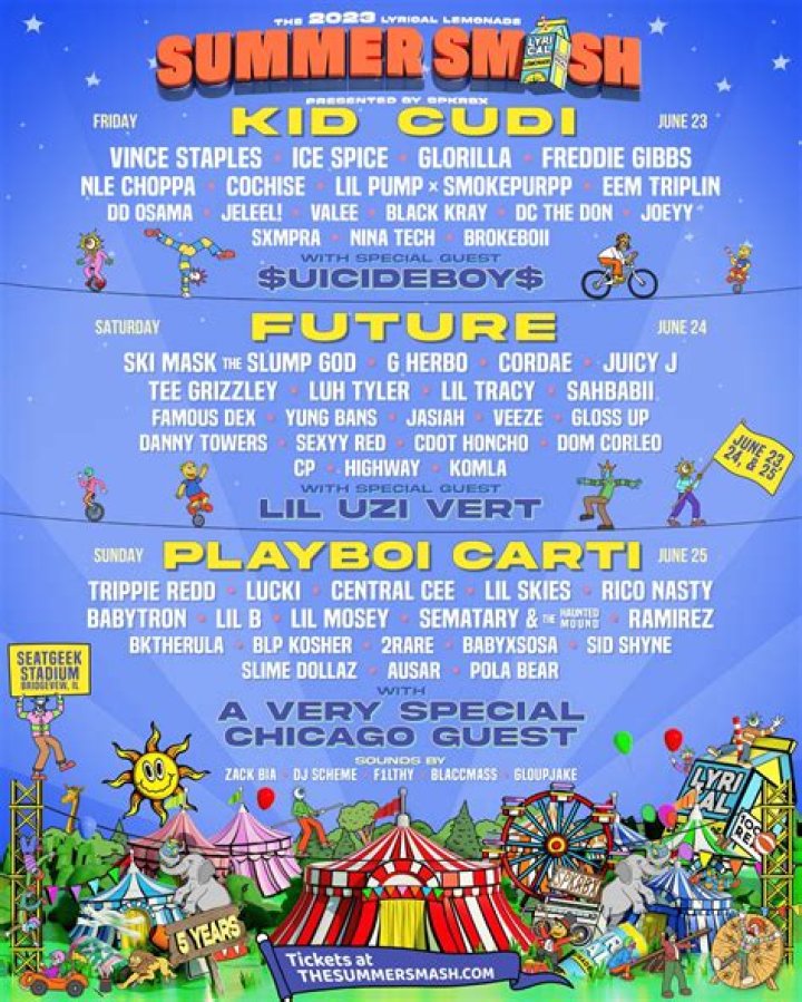 Future, Playboi Carti & Kid Cudi Headlining Lyrical Lemonade's Summer Smash