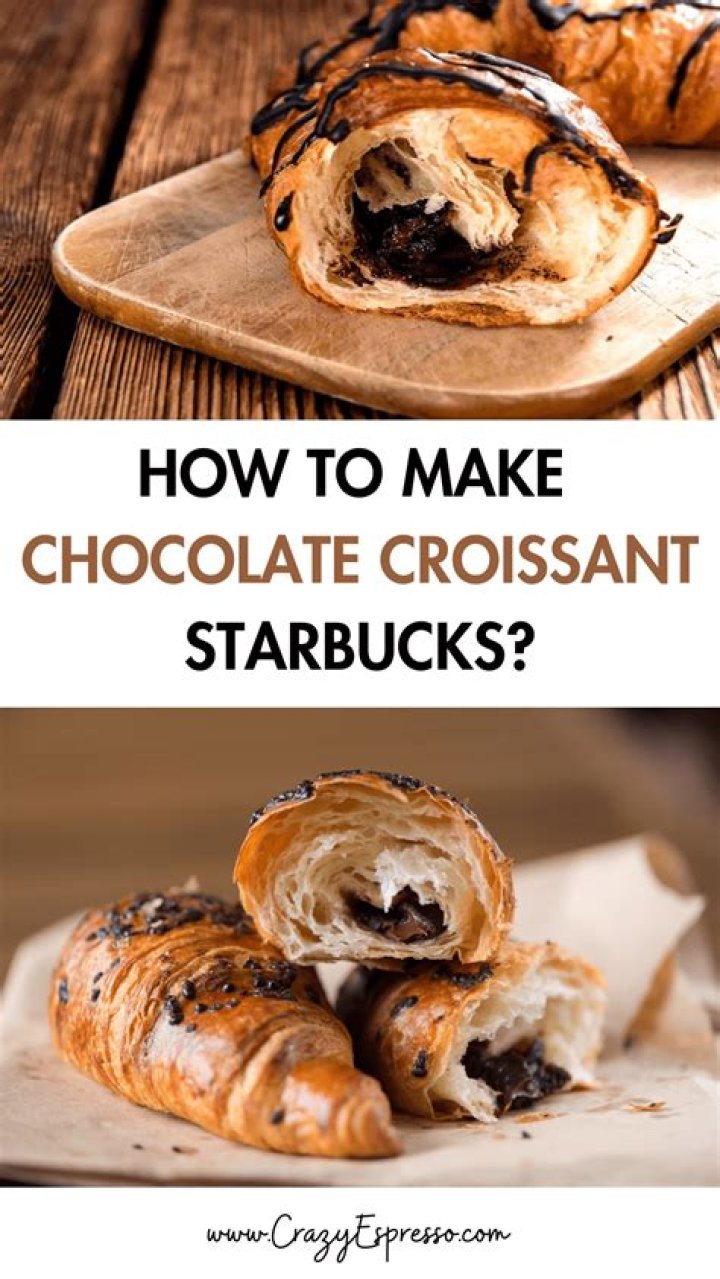 How much sugar is in a chocolate croissant from Starbucks?