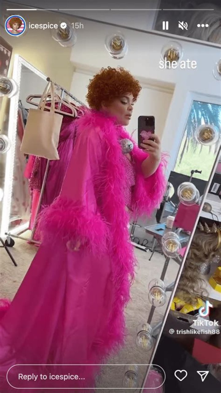 Ice Spice Inspires Trisha Paytas' Hot Pink Fashion Statement