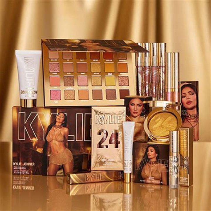 Kylie Jenner Is Topless and Painted Gold in New Cosmetics 24K Birthday Themed Collection