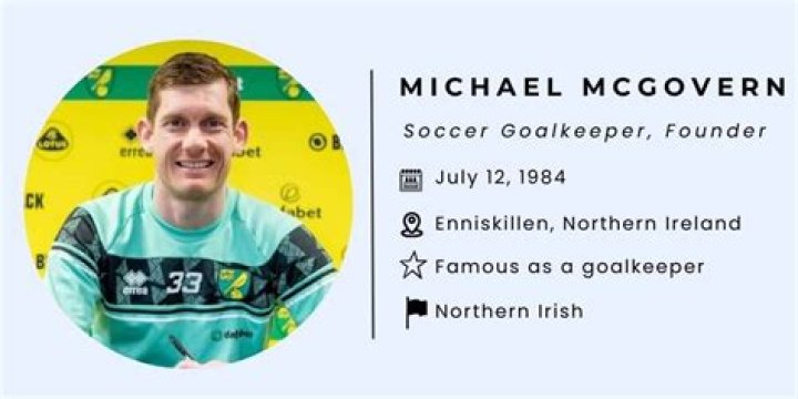 Michael McGovern Biography, Age, Height, Wife, Net Worth, Family