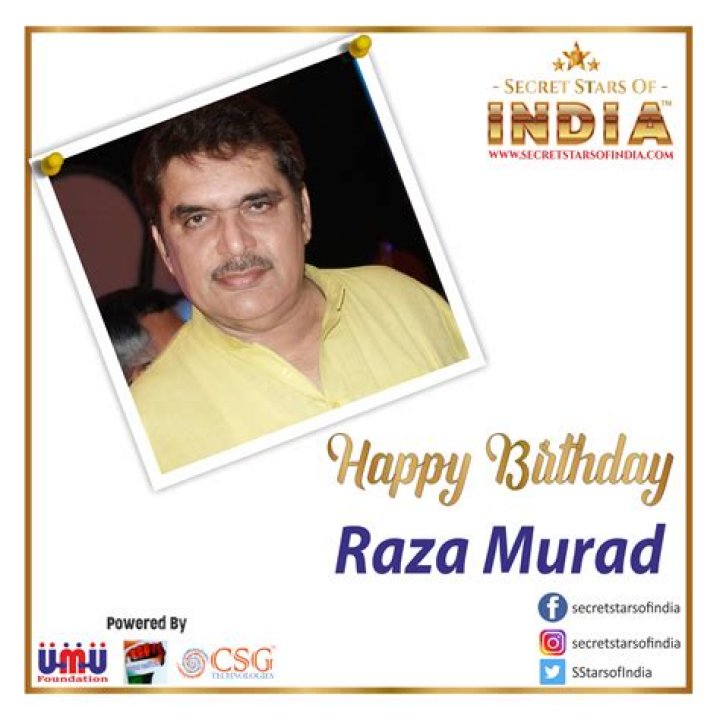 Raza Murad (Movie Actor) - Age, Birthday, Bio, Facts, Family, Net Worth, Height & More