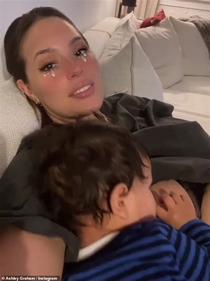 Sleepy Cutie! Ashley Graham Shares Photo of Baby Isaac Falling Asleep While Breast-Feeding *Again*