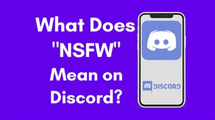 What does NSFW stand for on Discord?
